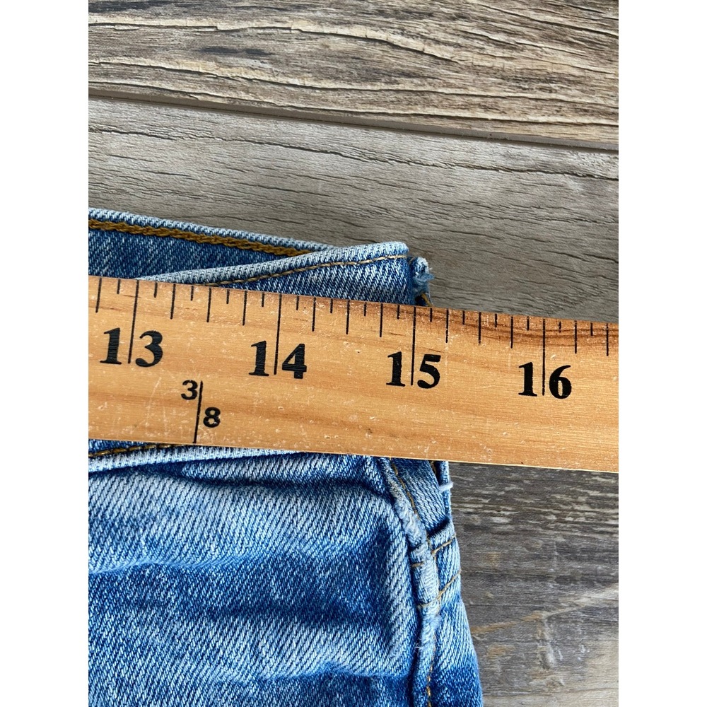 Abercrombie & Fitch 90s Slim Women's‎ Jeans Size 31 Vintage Stretch Light Wash - Picture 7 of 13